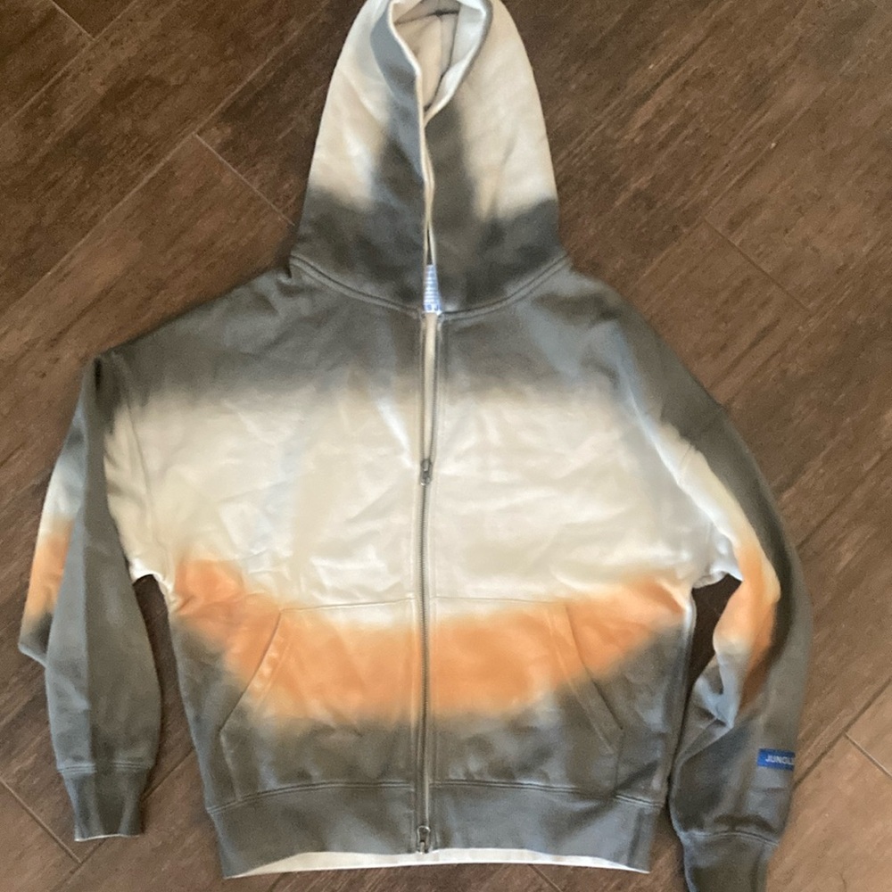 Jungles Jungles Grey Tie-Dye Zip-Up Hoodie. Men’s size small.